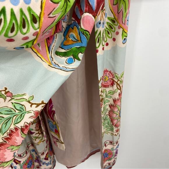 New Zara Blogger Favorite Belted Floral Printed Kimono Size Small - Picture 12 of 16